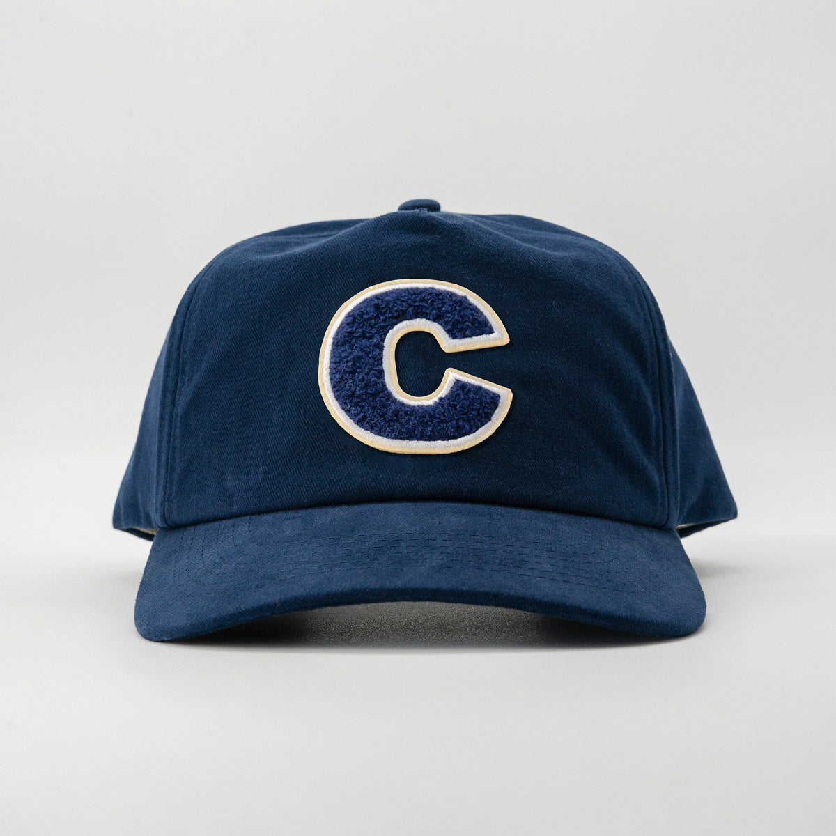C Patch Hat Communal Navy Cotton Twill Mesh Flap