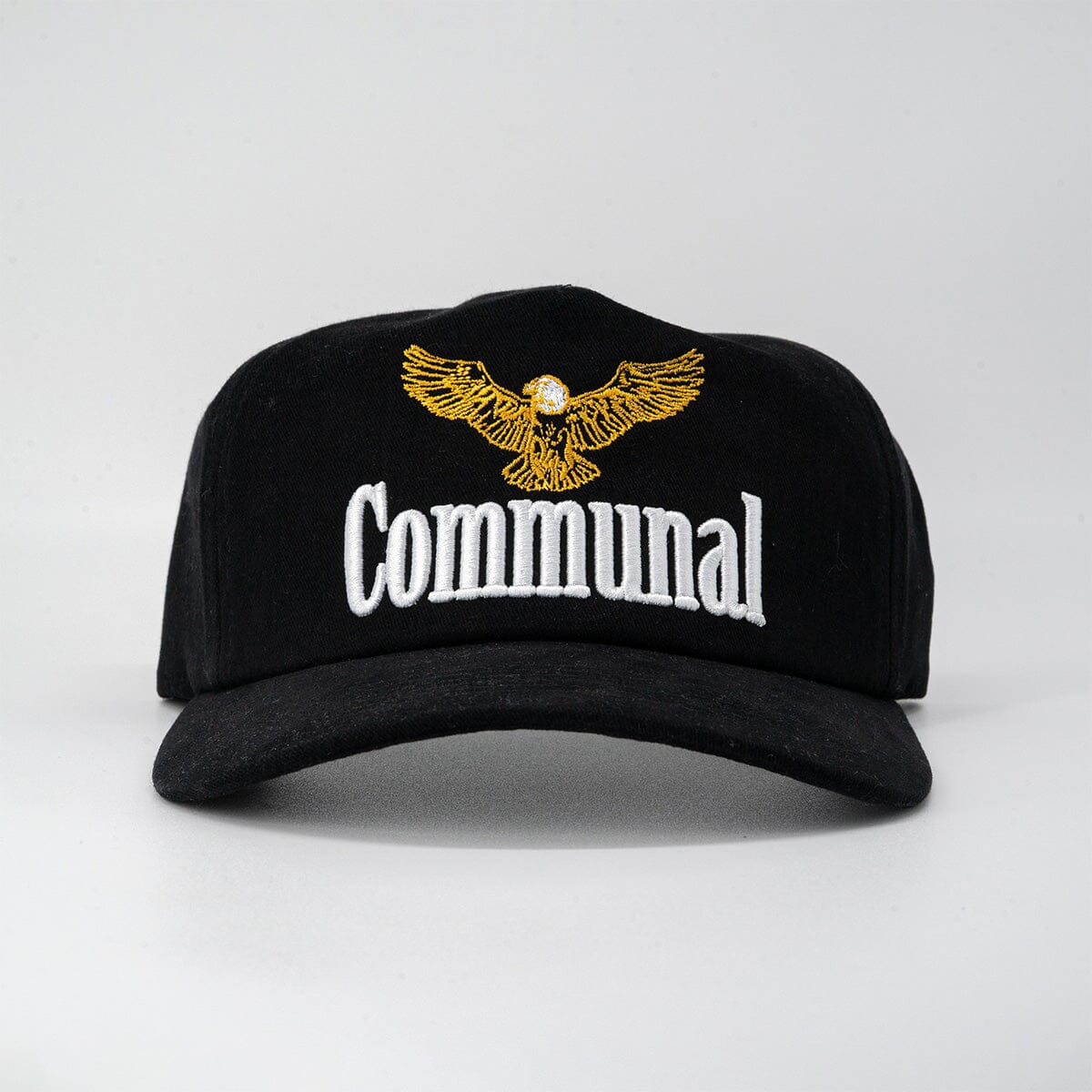 Communal Eagle Hat Communal Black Cotton Twill Mesh Flap
