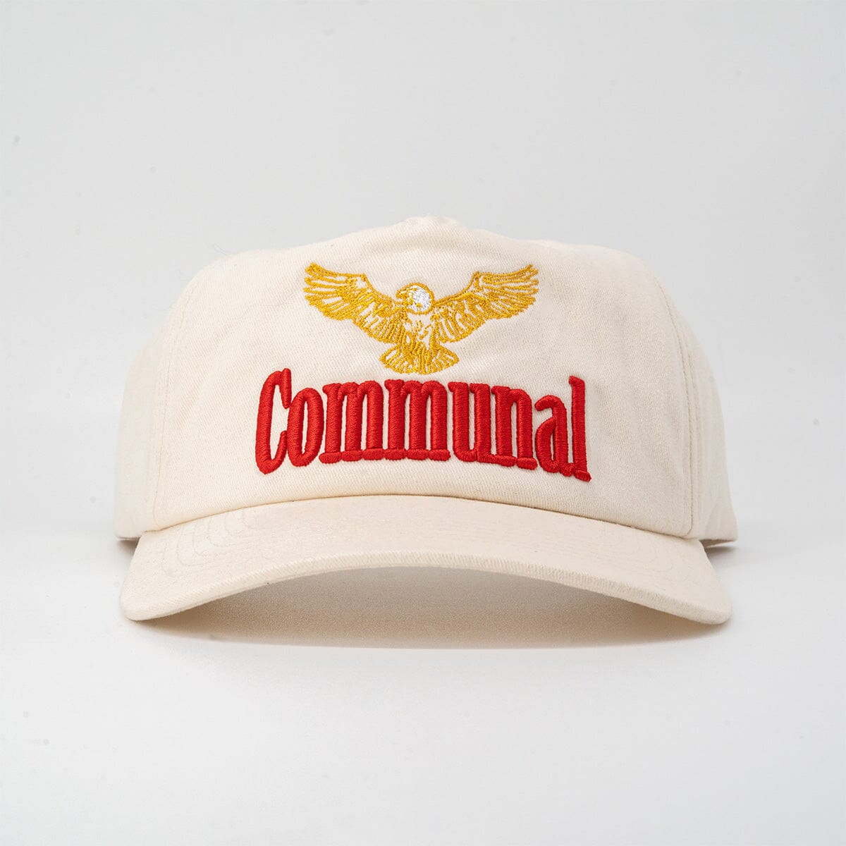 Communal Eagle Hat Communal Bone White Cotton Twill Mesh Flap
