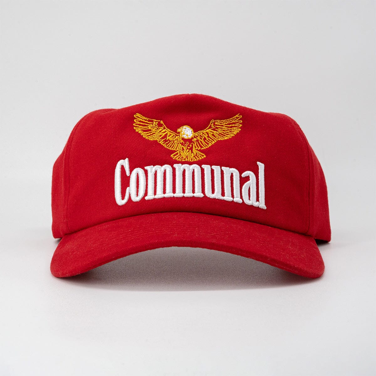 Communal Eagle Hat Communal Red Cotton Twill Mesh Flap