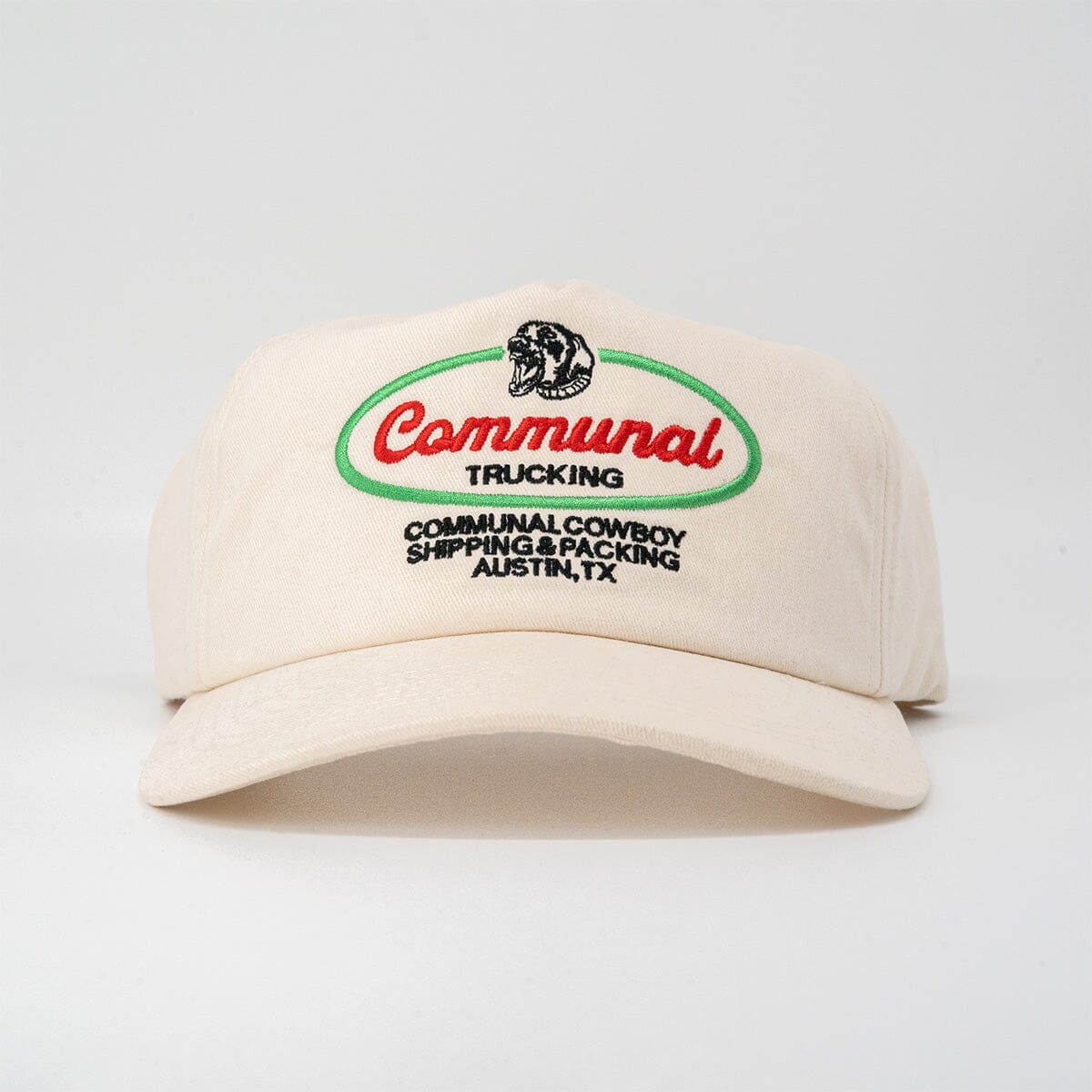 Jake Brake Hat Communal Bone White Cotton Twill Mesh Flap