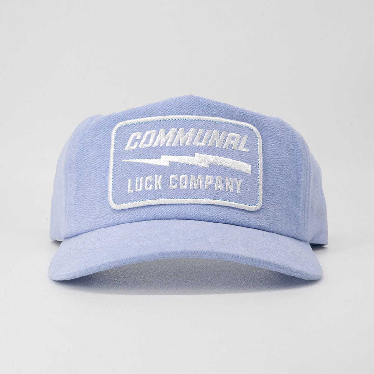 Luck Company Hat Communal Cowboy Periwinkle Blue Cotton Twill Mesh Flap