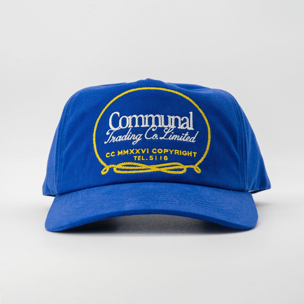 Trading Co. Hat Communal Blue Cotton Twill Mesh Flap